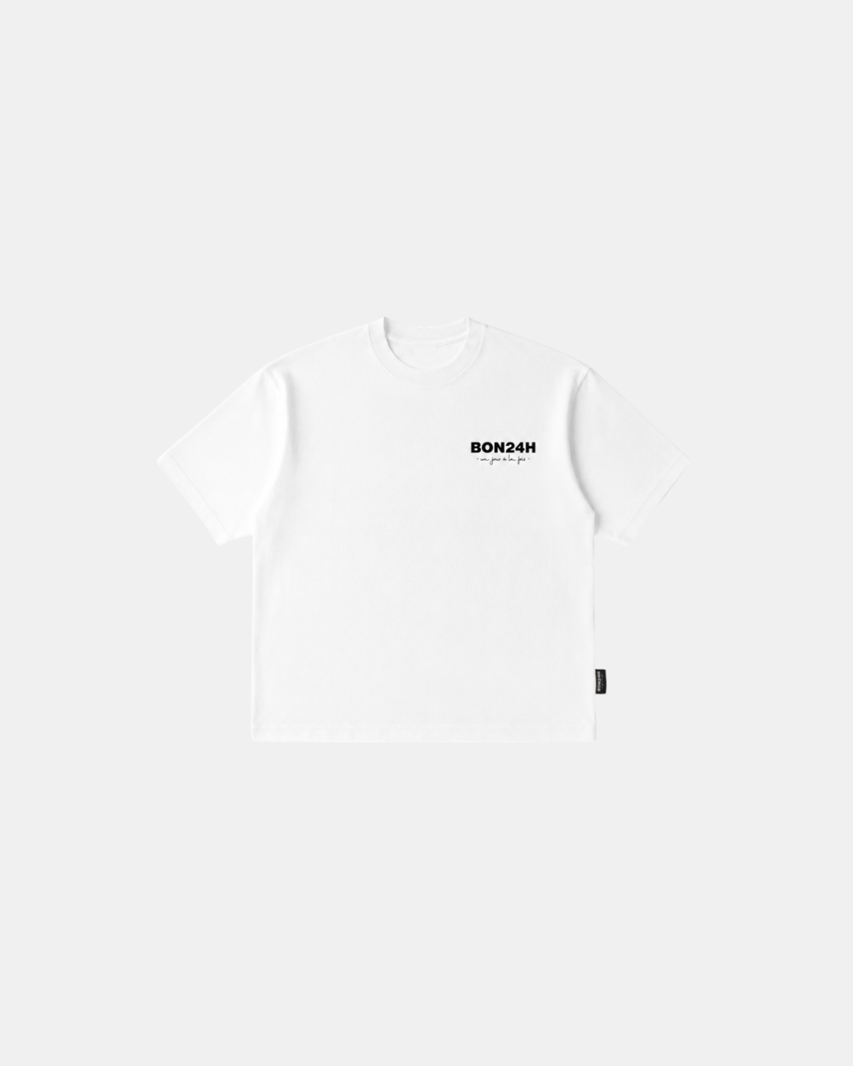 Boxy Tee Blanc - Basic Logo