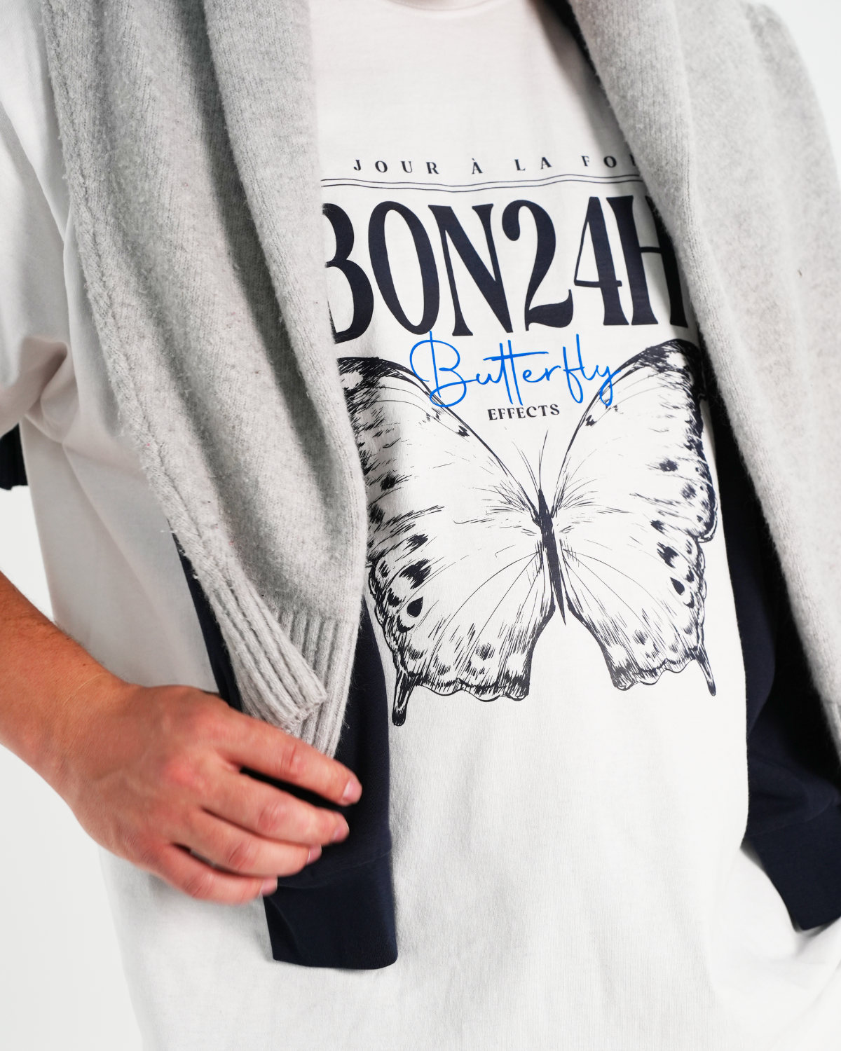 T-Shirt Blanc - Butterfly Effects