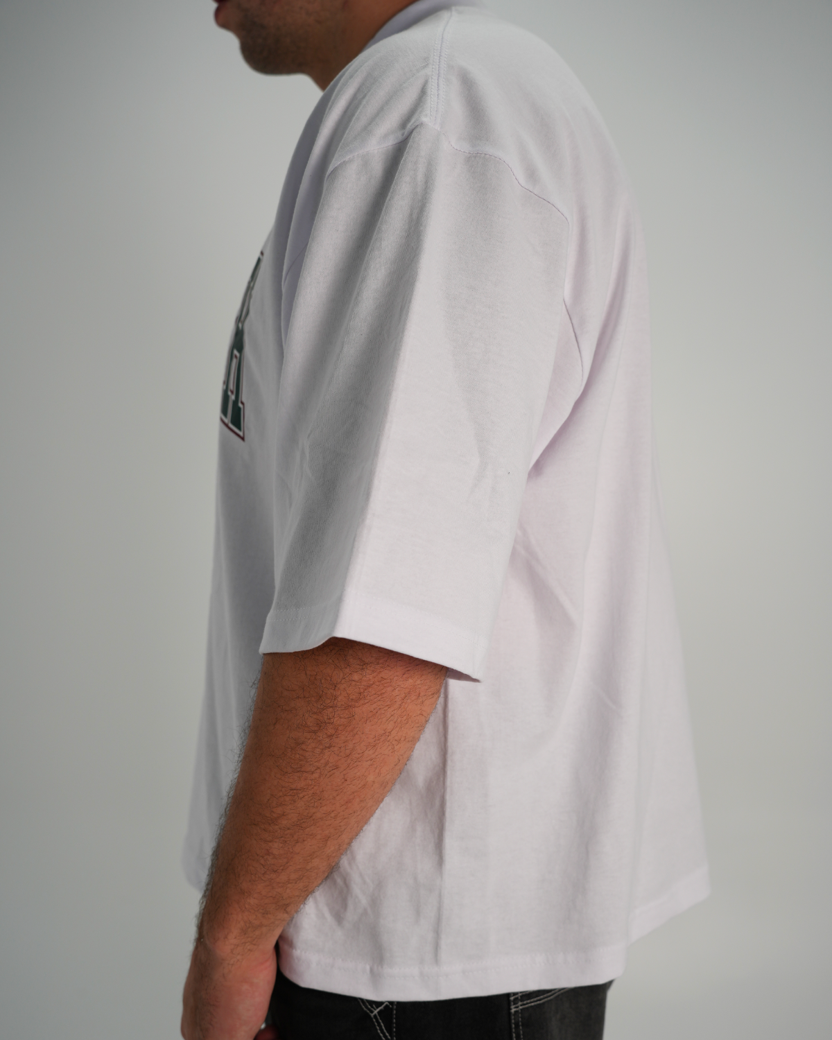 Boxy Tee Blanc - University