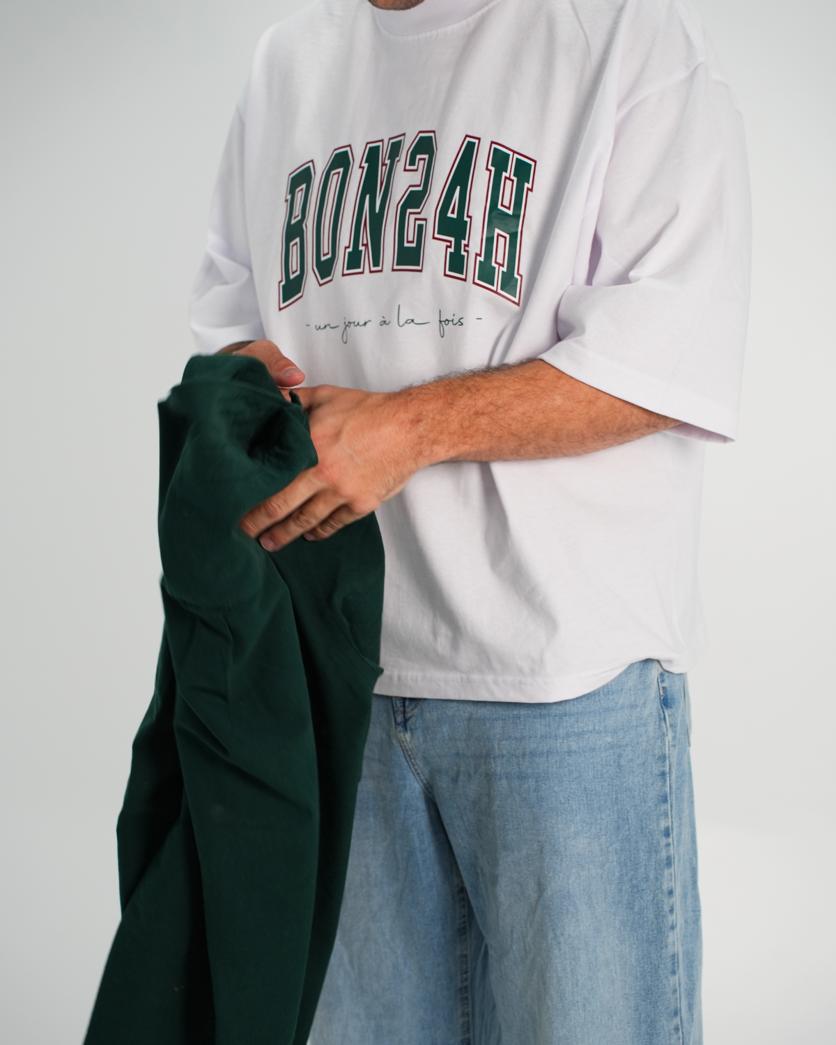 Boxy Tee Blanc - University