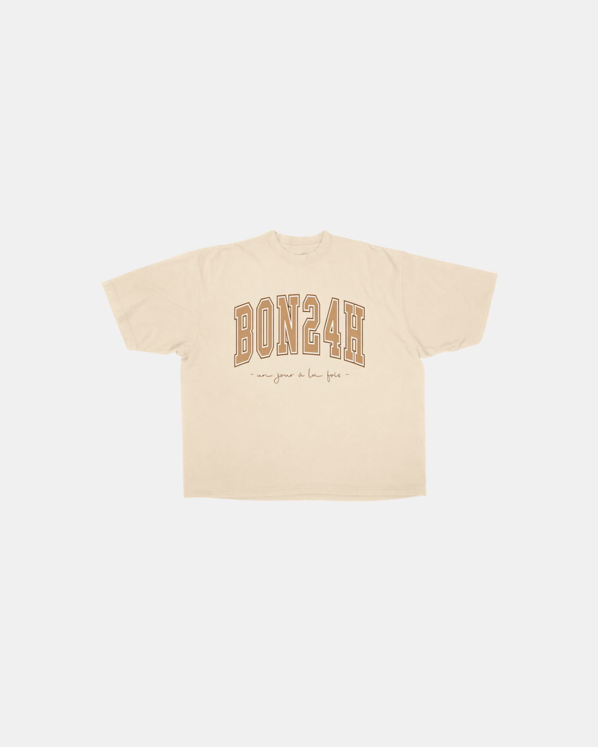 Boxy tee Creme - University
