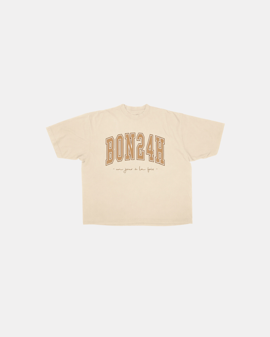 Boxy tee Creme - University