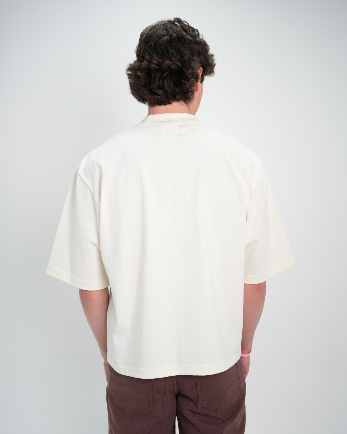 Boxy tee Creme - University