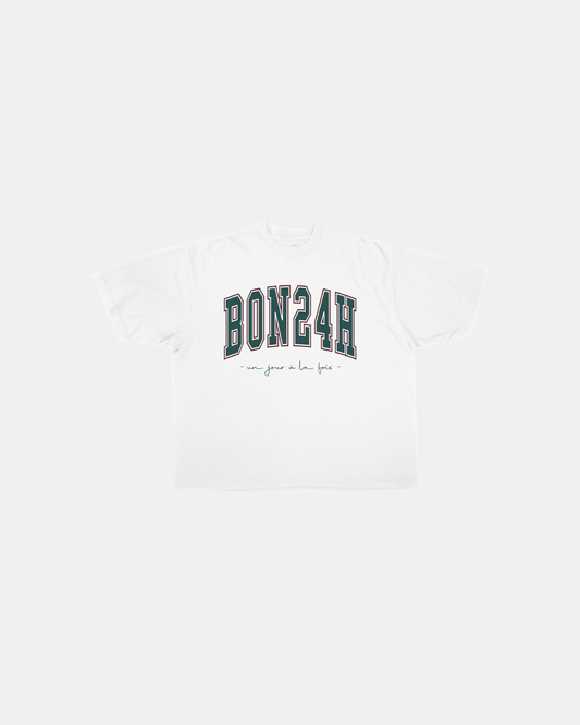 Boxy Tee Blanc - University