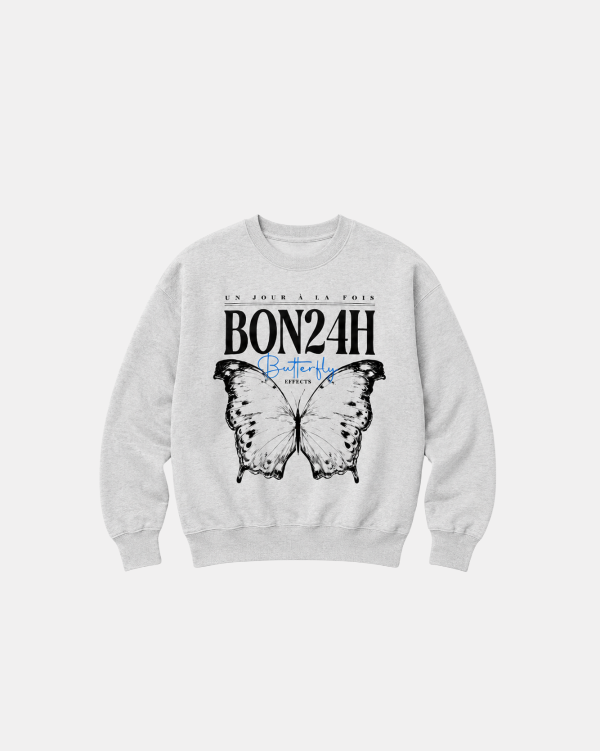 Crewneck Ash Grey - Butterfly Effects