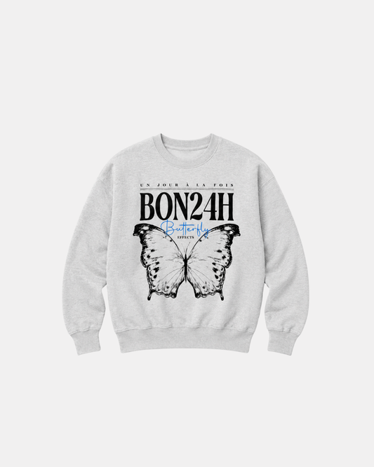 Crewneck Ash Grey - Butterfly Effects
