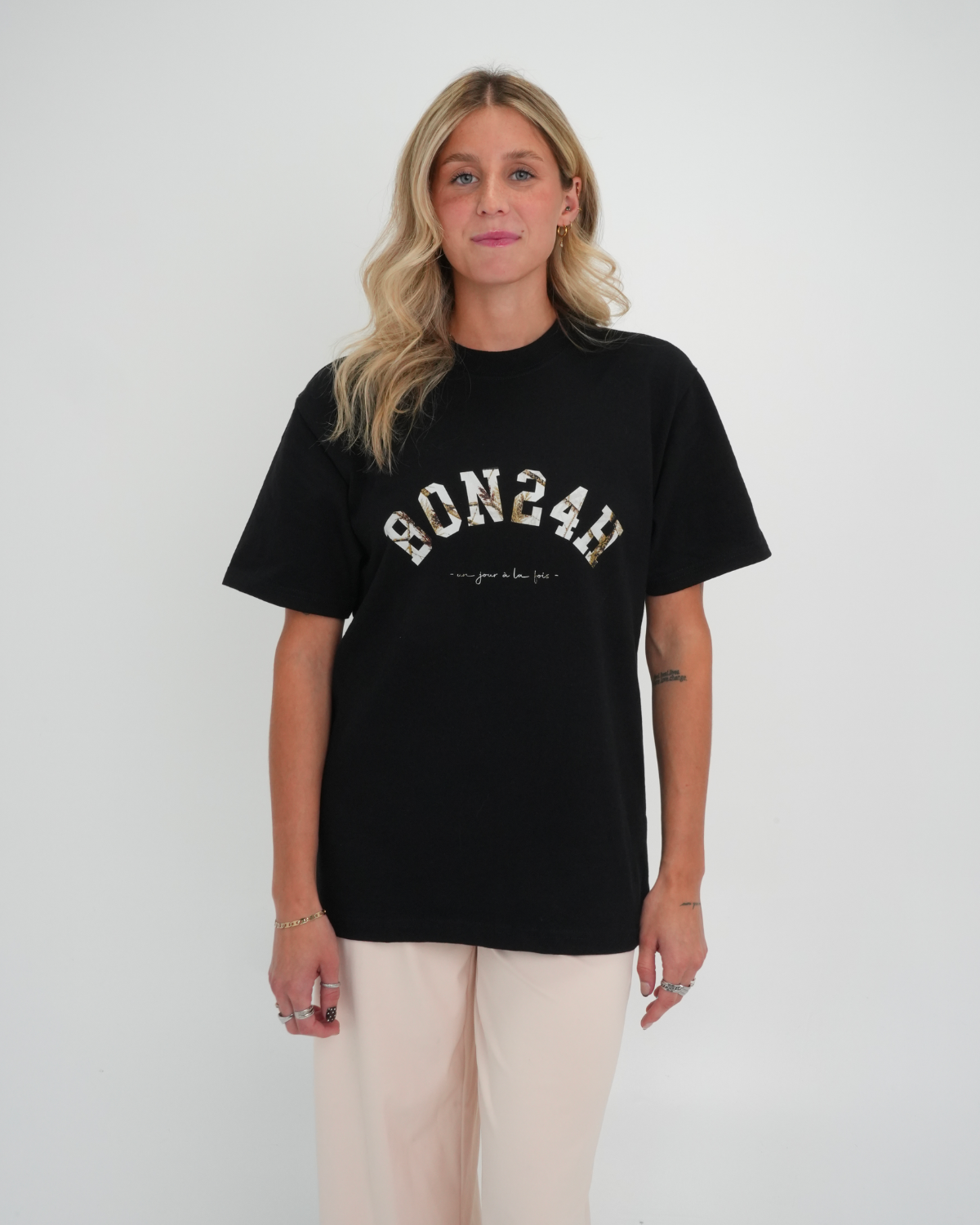 T-Shirt Noir - Camo