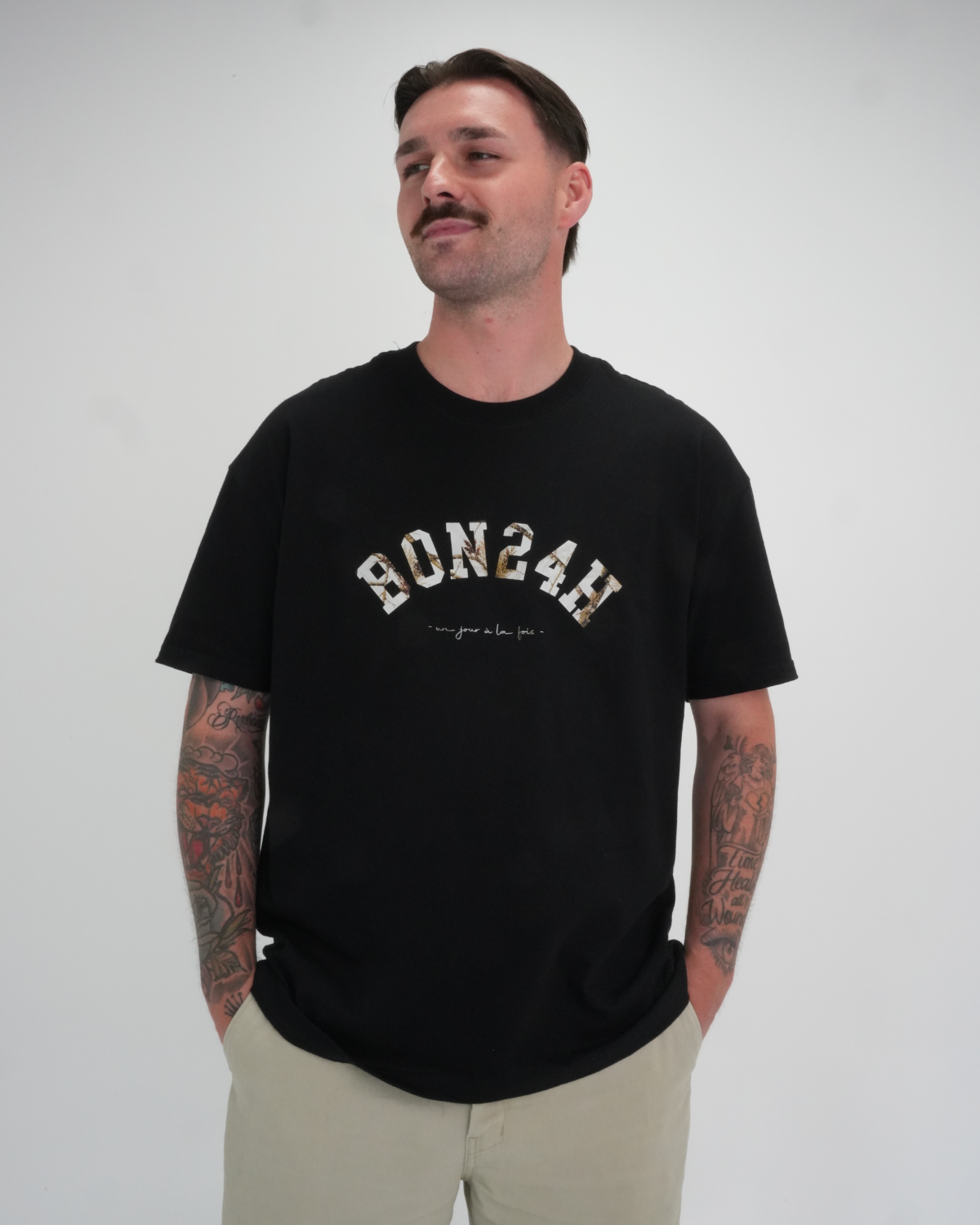 T-Shirt Noir - Camo