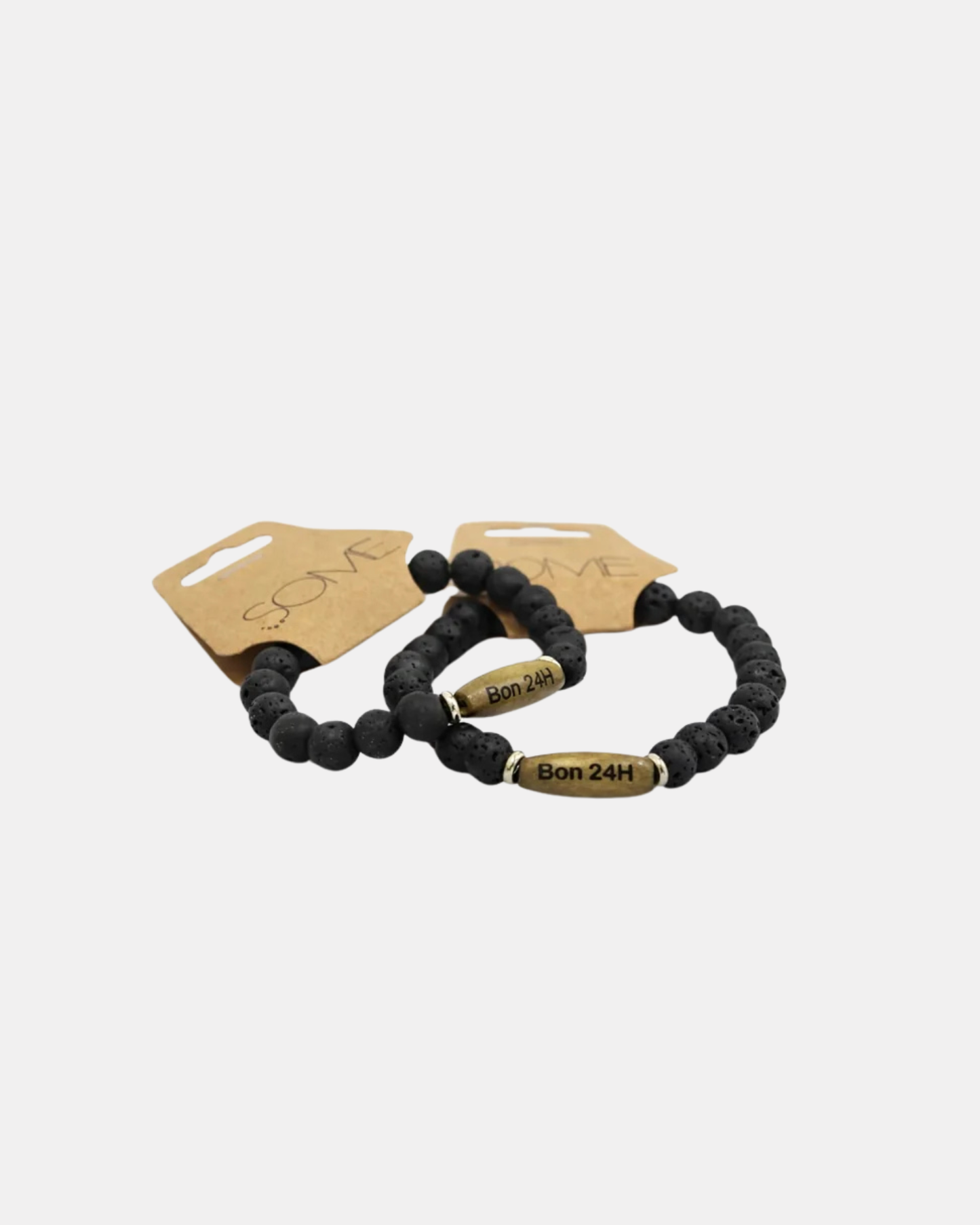 Bracelet - Pierre volcanique Noir